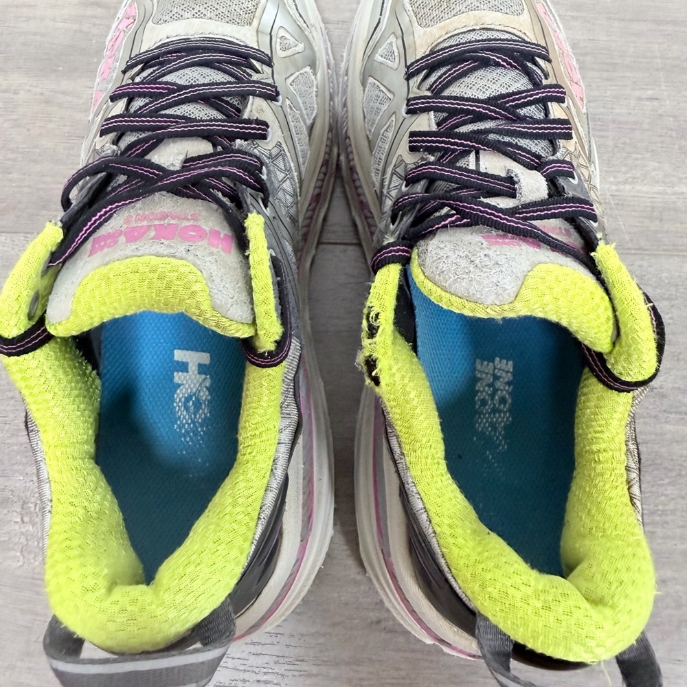Use women Hoka One One Stinson 3 ATR trail running shoes size 8.5 - Picture 6 of 9